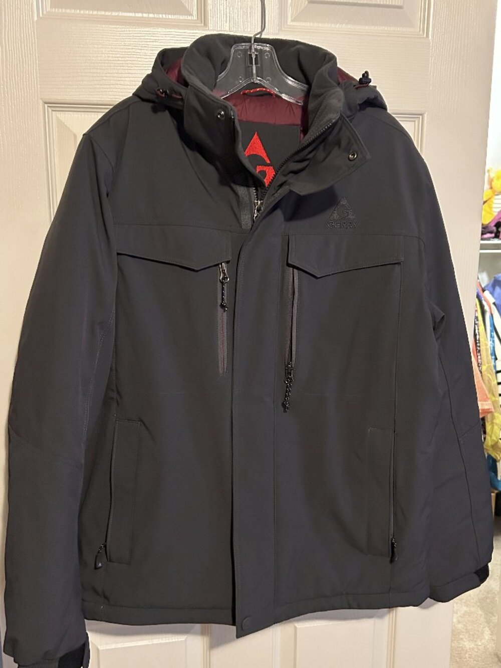 Men's Black Gerry Coat Jacket Lined sz M
